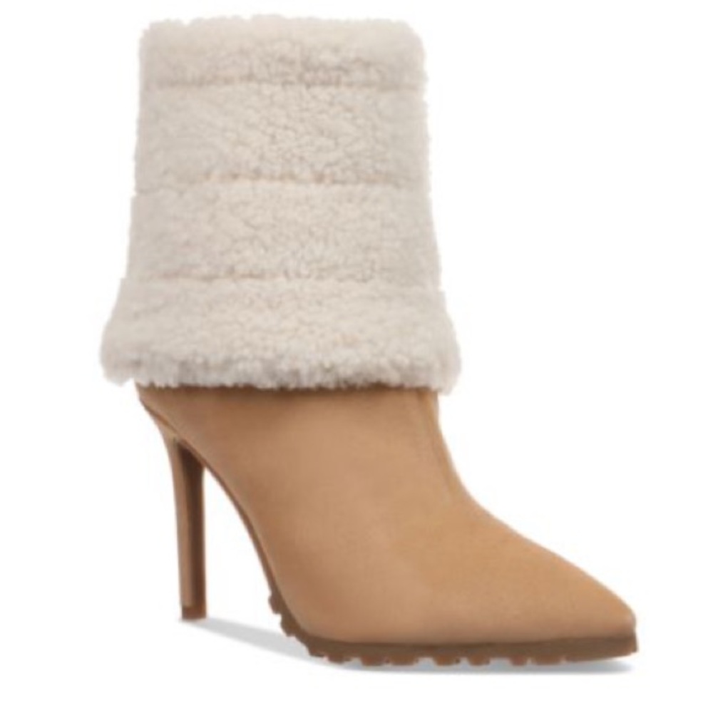 Thalia Sodi Faux Shearling Boot Rylie Camel size 12